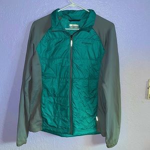 Columbia Turquoise and Grey Water Resistant Winter Coat